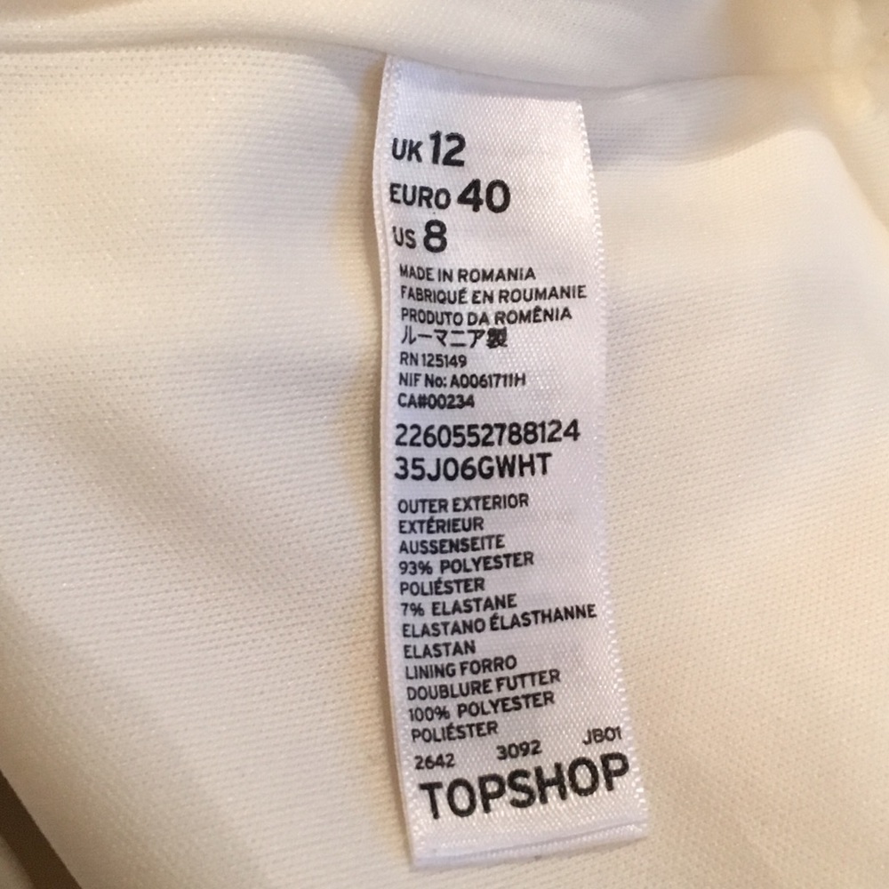 Topshop Mini Cutout Bodycon Dress 6 M - Picture 8 of 8